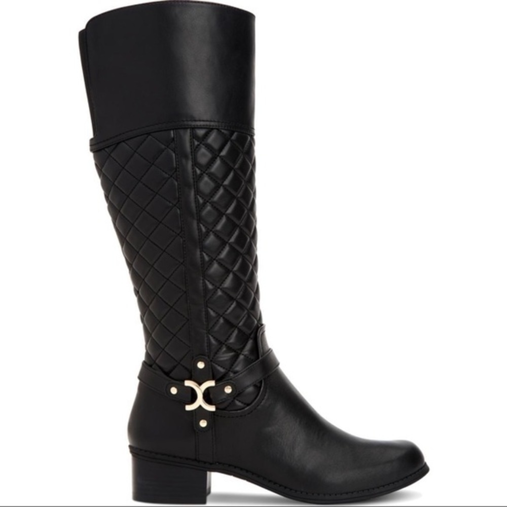 New Charter Club Faux Leather Harness Riding Boots​ - Picture 2 of 4